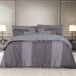 Παπλωματοθήκη 2141 (Σετ 3τμχ) Grey Greenwich Polo Club Υπέρδιπλο 220x240cm 100% Βαμβακοσατέν