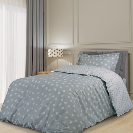 Παπλωματοθήκη Παιδική 8825 (Σετ 2τμχ) Grey Greenwich Polo Club Μονό 160x240cm 100% Βαμβάκι