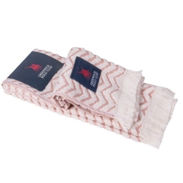 Πετσέτες Κουζίνας 2695 (Σετ 2τμχ) White-Pink Greenwich Polo Club 40x60cm 100% Βαμβάκι