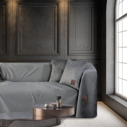 Ριχτάρι 2795 Silver Greenwich Polo Club Τριθέσιο 180x300cm 100% Microvelour