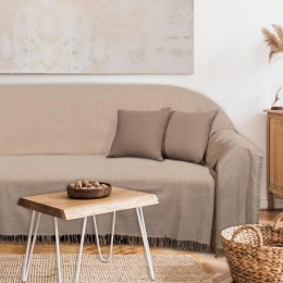 Ριχτάρι 0238 Beige Das Home Τριθέσιο 180x300cm Βαμβάκι-Πολυέστερ