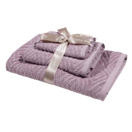Πετσέτες Best 0661 (Σετ 3τμχ) Lila Das Home Σετ Πετσέτες 70x140cm 100% Βαμβάκι
