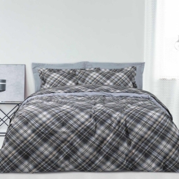 Κουβερλί Happy 9595 Grey-Ciel Das Home Υπέρδιπλο 220x240cm 100% Βαμβάκι
