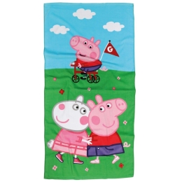 Πετσέτα Θαλάσσης Παιδική 5863 Peppa Pig Multi Das Home Θαλάσσης 70x140cm 100% Βαμβάκι