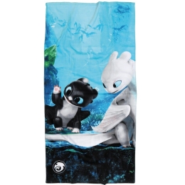 Πετσέτα Θαλάσσης Παιδική 5865 How to Train your Dragon Blue-Black Das Home Θαλάσσης 70x140cm 100% Βαμβάκι
