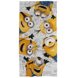 Πετσέτα Θαλάσσης Παιδική 5866 Minnions Yellow-Grey Das Home Θαλάσσης 70x140cm 100% Βαμβάκι