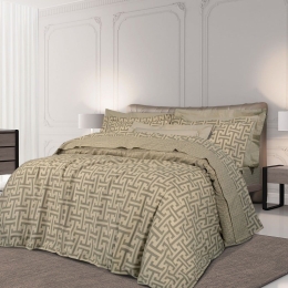 Σεντόνια 2144 (Σετ 3τμχ) Beige Greenwich Polo Club Μονό 170x260cm 100% Βαμβάκι