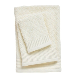 Πετσέτες Best 0684 (Σετ 3τμχ) Ivory Das Home Σετ Πετσέτες 100% Βαμβάκι