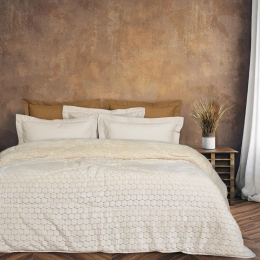 Κουβερτοπάπλωμα 1168 Sherpa Ecru Das Home Υπέρδιπλο 220x240cm Πολυέστερ