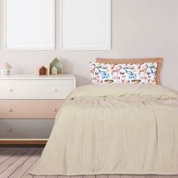 Κουβέρτα 1341 Velour Ivory Das Home Υπέρδιπλo 220x240cm Πολυέστερ