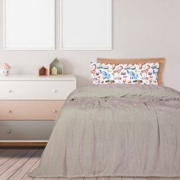 Κουβέρτα 1345 Velour Beige Das Home Μονό 160x220cm Πολυέστερ
