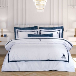 Παπλωματοθήκη 2174 (Σετ 3τμχ) White Greenwich Polo Club Υπέρδιπλo 220x240cm 100% Βαμβάκι