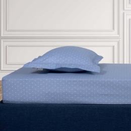 Σεντόνι 2503 Με Λάστιχο Blue Greenwich Polo Club Υπέρδιπλo 160x235cm Βαμβάκι-Πολυέστερ
