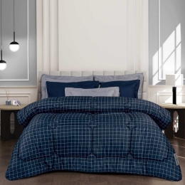 Πάπλωμα 3416 Dark Blue-Grey Greenwich Polo Club Μονό 160x240cm Microsatin