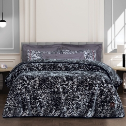 Κουβέρτα 3434 Velour Grey-Black Greenwich Polo Club Μονό 160x220cm Acrylic