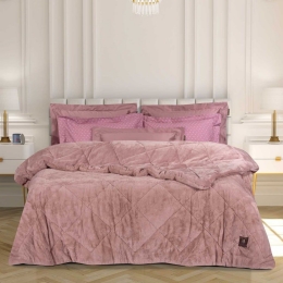 Κουβερτοπάπλωμα 3445 Faux Fur-Sherpa Nude Greenwich Polo Club Υπέρδιπλo 220x240cm 100% Hollowfiber