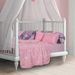 Κουβέρτα Βρεφική 8830 Velour Pink Greenwich Polo Club Αγκαλιάς 80x110cm Πολυέστερ