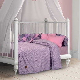 Κουβέρτα Βρεφική 8835 Fleece Lila Greenwich Polo Club Κούνιας 110x150cm Polyester,Chinlon