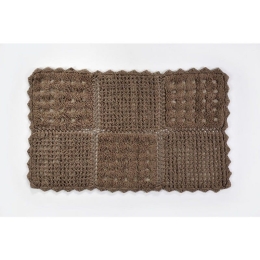 Πατάκι Μπάνιου Biscuit Brown Down Town 70 x 160cm 100% Βαμβάκι