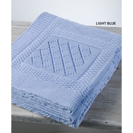 Κουβέρτα Βρεφική DT07 Light Blue Down Town Κούνιας 90x120cm 100% Βαμβάκι