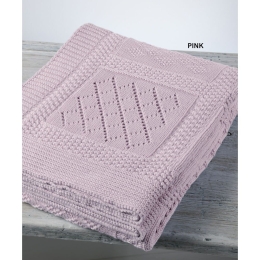 Κουβέρτα Βρεφική DT07 Pink Down Town Κούνιας 90x120cm 100% Βαμβάκι