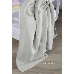 Κουβέρτα Βρεφική DT449 Light Grey Down Town Αγκαλιάς 75x105cm 100% Βαμβάκι
