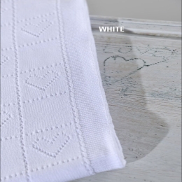 Κουβέρτα Βρεφική DT450 White Down Town Αγκαλιάς 75x105cm 100% Βαμβάκι