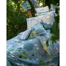 Μαξιλαροθήκες Παιδικές 112 (Σετ 2τμχ) Light Blue Down Town 52X75 100% Βαμβακοσατέν
