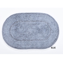 Πατάκι Μπάνιου Roma Blue Down Town 65X130 100% Βαμβάκι