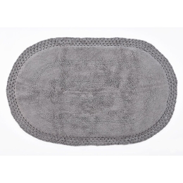 Πατάκι Μπάνιου Venice Light Grey Down Town 61x152 100% Βαμβάκι
