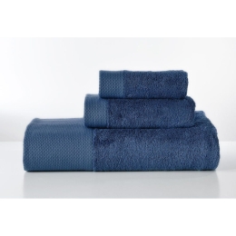 Πετσέτα Rosa Navy Blue Down Town Χεριών 30x50cm Bamboo, Βαμβάκι