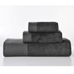 Πετσέτα Rosa Black Down Town Προσώπου 50x100cm Bamboo, Βαμβάκι