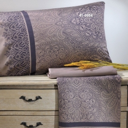 Μαξιλαροθήκες 798 Gabriel (Σετ 2τμχ) Με Φάσα Taupe Down Town 52X75 100% Βαμβακοσατέν