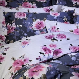 Μαξιλαροθήκες 832 Magnolia (Σετ 2τμχ) Blue Down Town 100% Βαμβακοσατέν