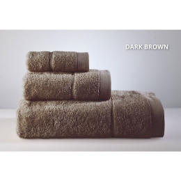 Πετσέτα Joanne Dark Brown Down Town Χεριών 30x50cm 100% Βαμβάκι