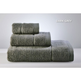 Πετσέτα Joanne Dark Grey Down Town Χεριών 30x50cm 100% Βαμβάκι