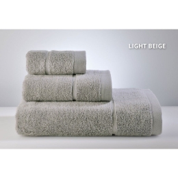 Πετσέτα Joanne Light Beige Down Town Προσώπου 50x90cm 100% Βαμβάκι