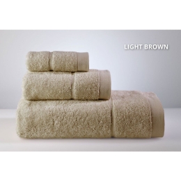 Πετσέτα Joanne Light Brown Down Town Προσώπου 50x90cm 100% Βαμβάκι