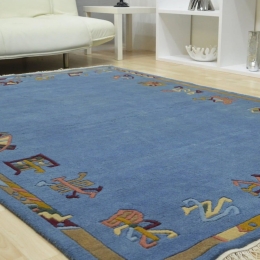 Χαλί Nepal Tib 014/7103 Blue 232X170 232X170cm