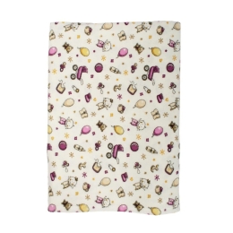 Πάπλωμα Βρεφικό Φανελένια Baby 01 Pink DimCol 120x160cm 100% Βαμβακερή Φανέλα