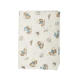 Παπλωματοθήκη Παιδική Φανελένια Baby 04 Blue DimCol Μονό 160x240cm 100% Βαμβακερή Φανέλα