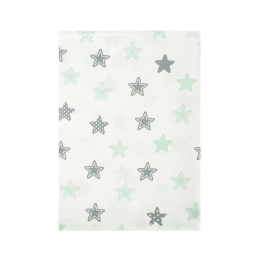 Σεντόνι Βρεφικό Star 101 Green DimCol Λίκνου 80x110cm 100% Βαμβάκι