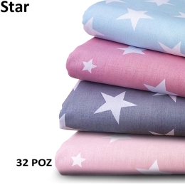 Σεντόνια Βρεφικά Σετ 3τμχ Star 32 Pink DimCol Κούνιας 120x160cm 100% Βαμβάκι