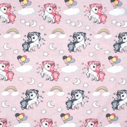 Πάνα Χασέ Βρεφική Unicorn 107 Lila DimCol 80x80cm 100% Βαμβάκι