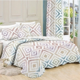 Κουβερλί Σετ 3τμχ Multi 404 Dim Διπλό 220x240cm 100% Βαμβακερό Περκάλι