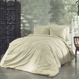 Σεντόνι Σετ 3Τμχ Αρετή 270 Beige DimCol Μονό 160x240cm Βαμβάκι-Πολυέστερ