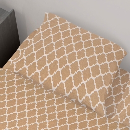 Μαξιλαροθήκη Windows 150 Beige DimCol 50Χ70 50x70cm 100% Βαμβάκι