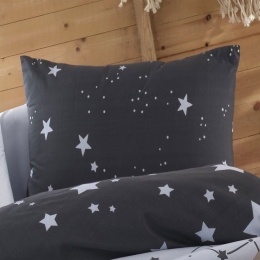 Μαξιλαροθήκη Παιδική Γαλαξίας 306 Dark Grey DimCol 50Χ70 100% Βαμβάκι