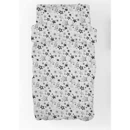 Παπλωματοθήκη Παιδική Star 120 Grey DimCol Μονό 160x240cm 100% Βαμβάκι