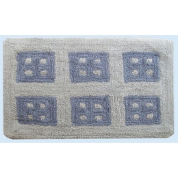 Πατάκι Μπάνιου Παράθυρο Grey DimCol 50x85 100% Βαμβάκι